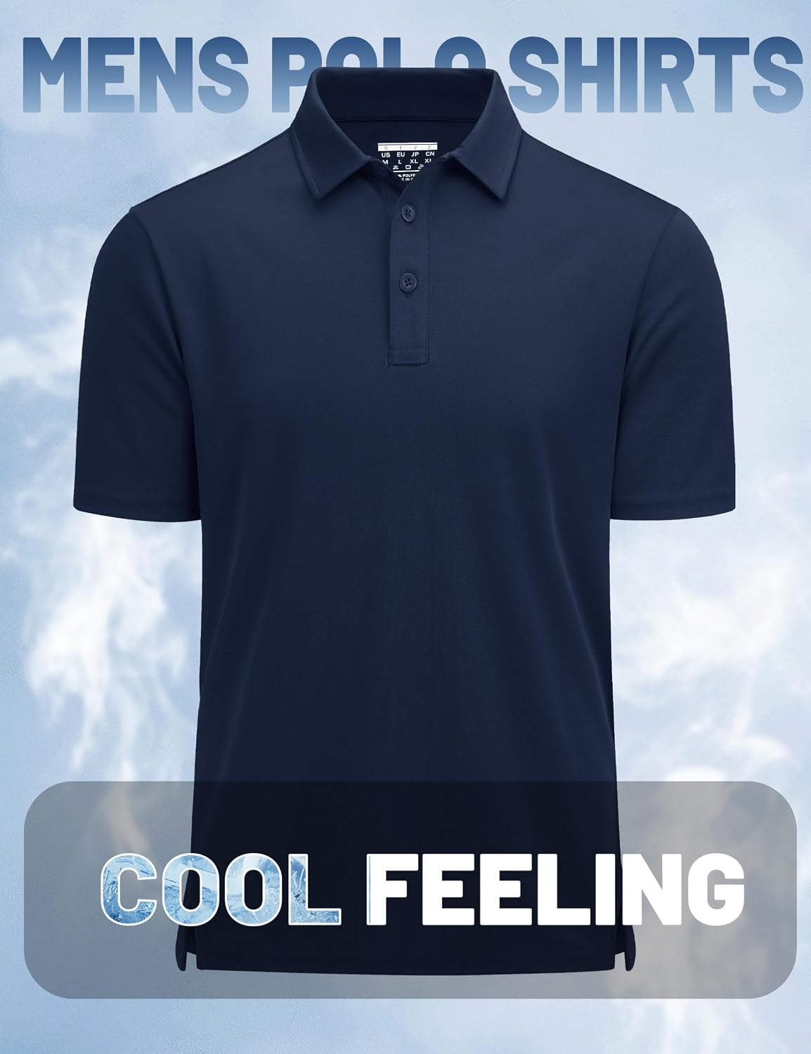 MAGCOMSEN Men's Polo Shirts Short Sleeve Golf Quick Dry Collared Moisture Wicking Athletic Performance Polos