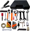 YBEKI Professional Bike Repair Tool Kit with Hard Case - Complete Maintenance Set for Mountain & Road Bikes, Includes Ratchet, Chain Tool, Crank Puller, Tire Bead Breaker, Multi-purpose Pliers