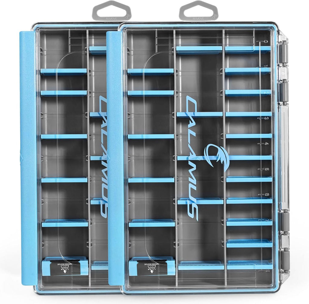 Calamus DryVault Waterproof Fishing Tackle Box, 3600 2 Pack