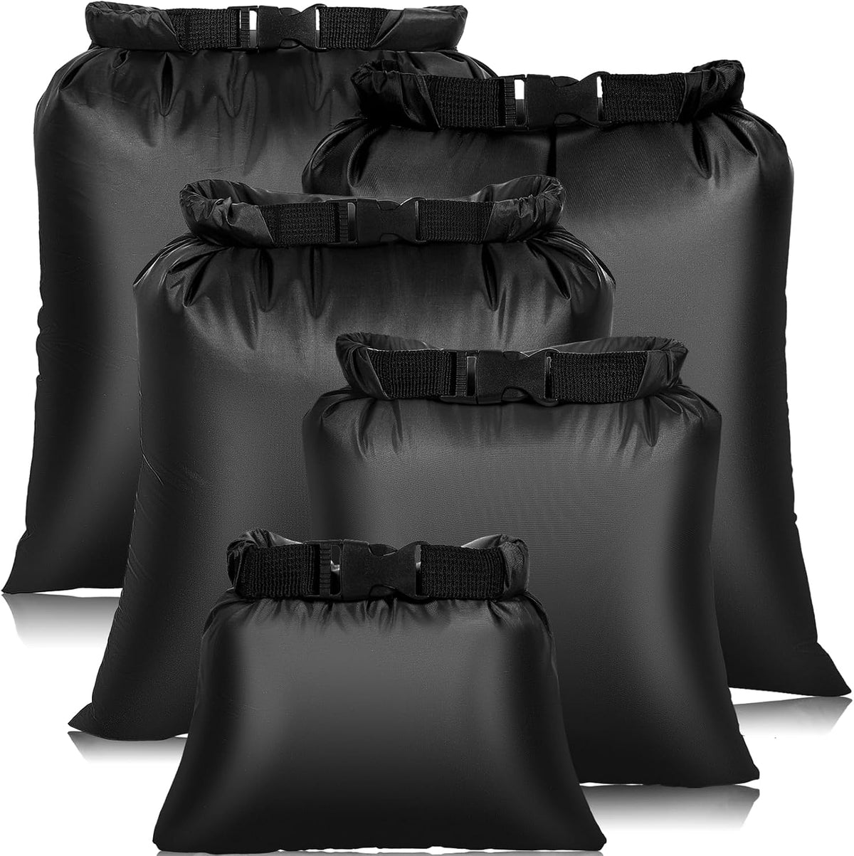 Dry Bags Waterproof Set, 5 Packs Ultralight Waterproof Bags Small Stuff Sack Water Proof Bag Dry Packs, Outdoor Dry Bag Keep Gear Dry for Backpacking Hiking Boating Camping Travel