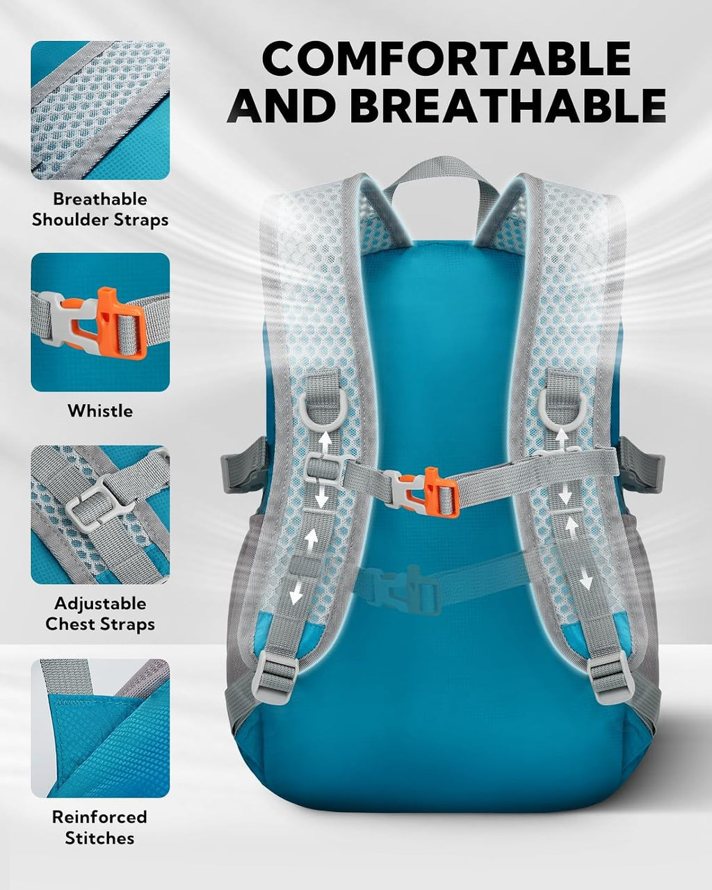 WATERFLY Small Lightweight Packable Backpack, Mini Foldable Travel Daypack