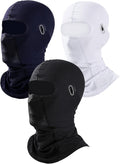 3 Pieces Unisex Ice Silk Mesh Balaclava Ski Mask, Full Cycling Face Cover