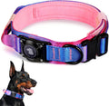2026 Upgrade Waterproof Tactical AirTag Dog Collar, Built in AirTag Holder