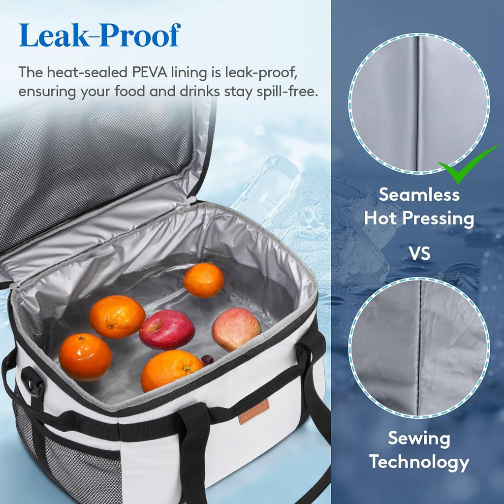 Lifewit 30/48/72 Can Soft Cooler Bag, Large Insulated Picnic Lunch Bag Box