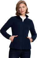 33,000ft Women's Polar Fleece Jacket Zip Up Lightweight Hiking Sweatshirt