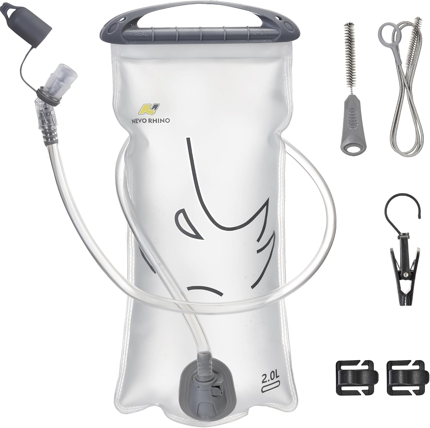 N NEVO RHINO Hydration Bladder 1.5L-3L Kit, Water Bladder for Running Vest