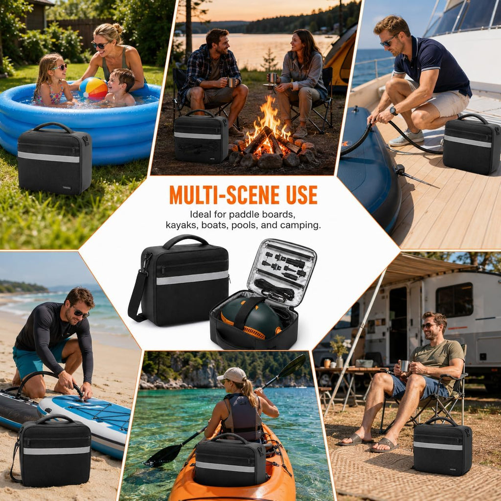 Paddle Board Pump Bag, Carrying Case for Electric SUP Air Pumps