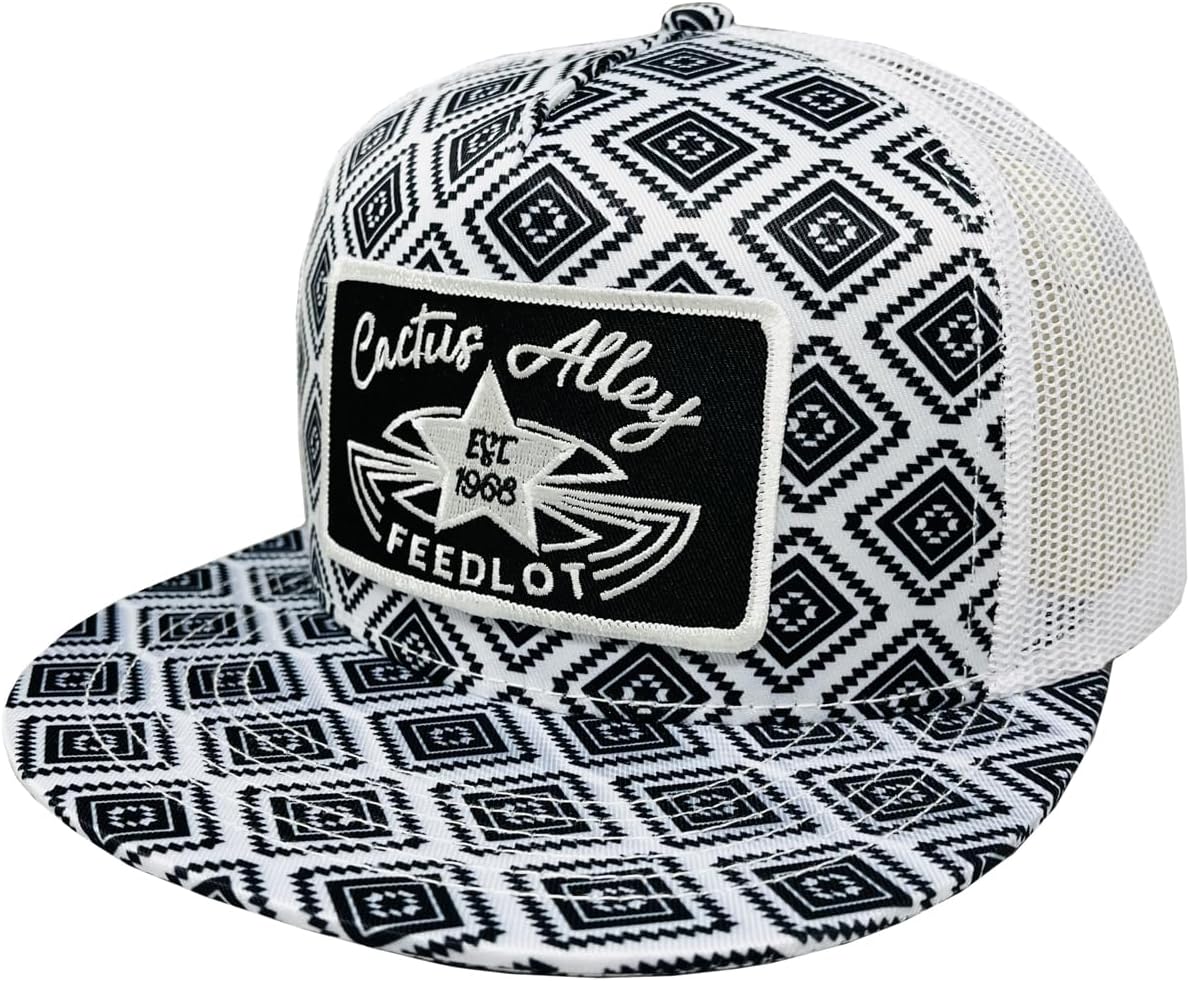 CACTUS ALLEY HAT CO. Western Lifestyle Texas Ranch Rodeo Inspired Adjustable Snapback Patch Hat
