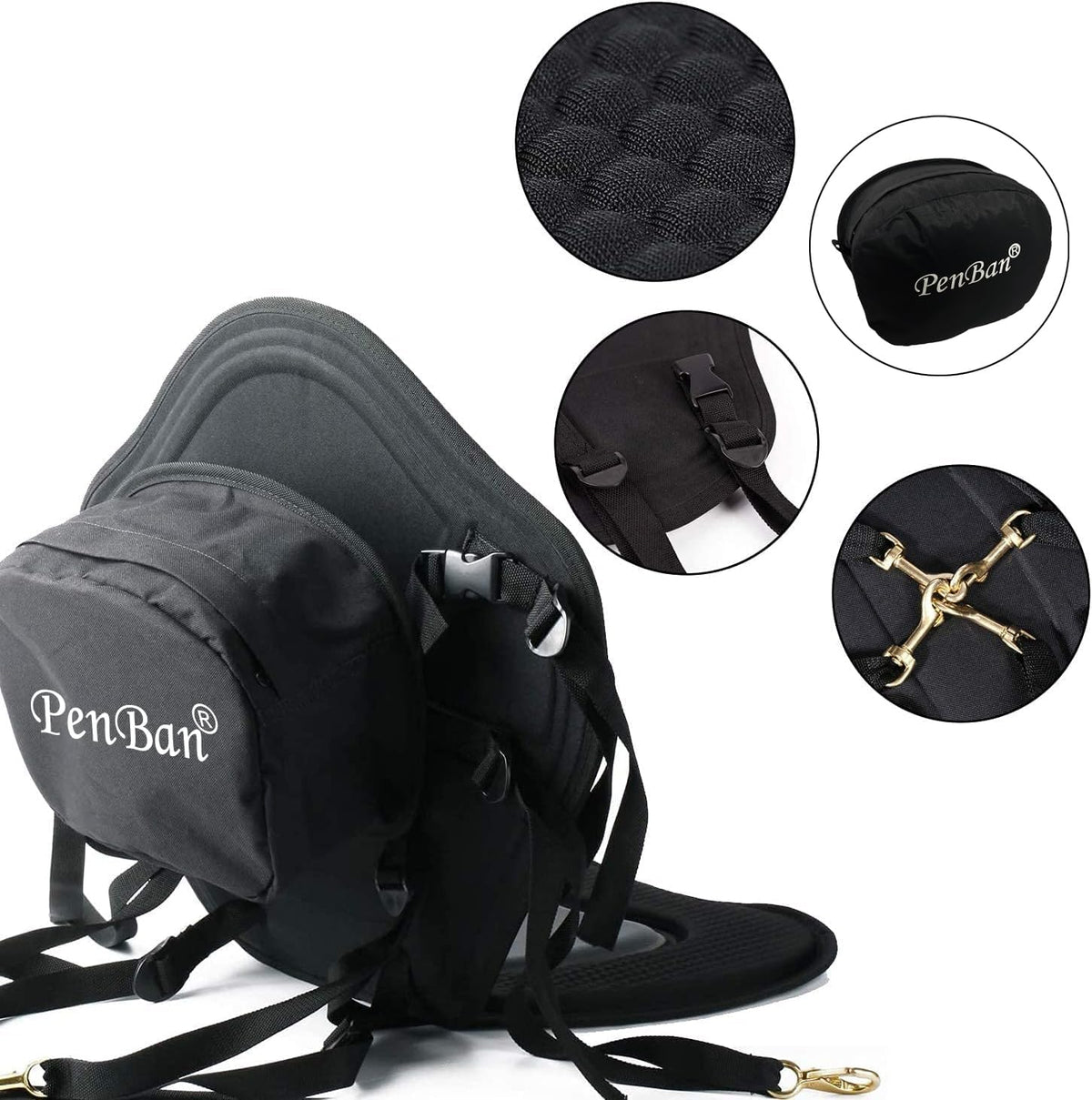 Universal Deluxe Kayak Seat Cushion with Storage Bag for Kayak