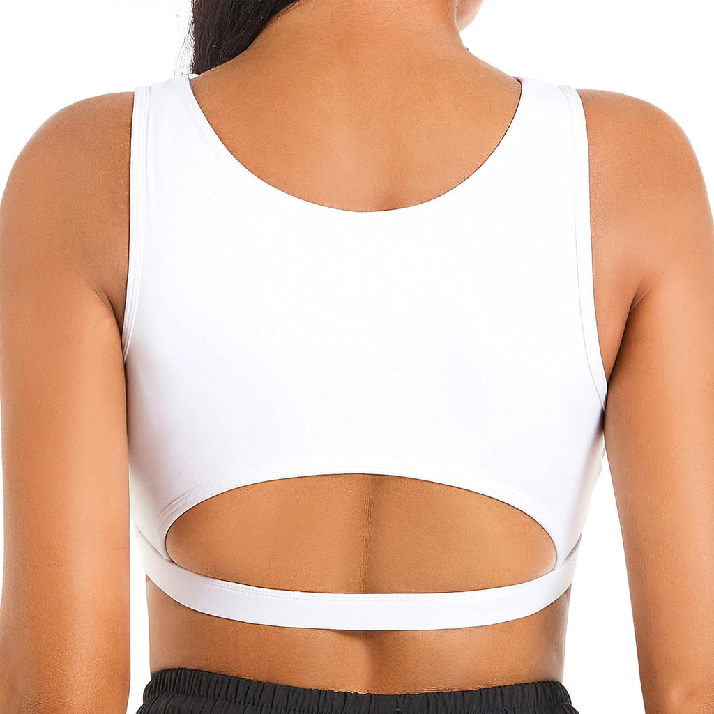 Betaven Push up Sports Bra for Women Sexy Hollow Crop Tops with Removable Cups Workout Fitness Yoga Bra Medium Support
