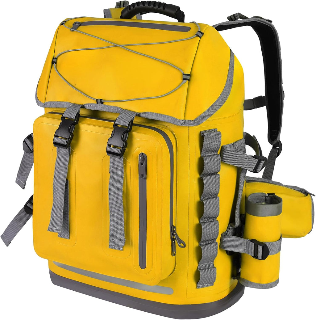 MORXPLOR Waterproof Backpack,Heavy Duty Hiking Backpack,35L/55L Roll Top Closure with Lid,Cushioned Floating Dry Bag Waterproof