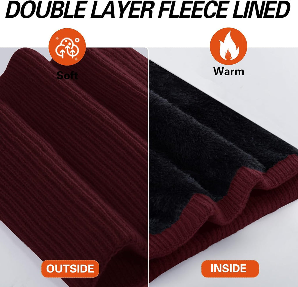 Neck Warmer for men,Winter Neck Gaiters Face Scarf Women Windproof Warm Fleece Scarves Gaiter for Cold Weather