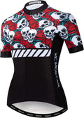 JPOJPO Womens Cycling Jersey,Bike Shirt Quick-Dry Breathable Reflective S-2XL Tops