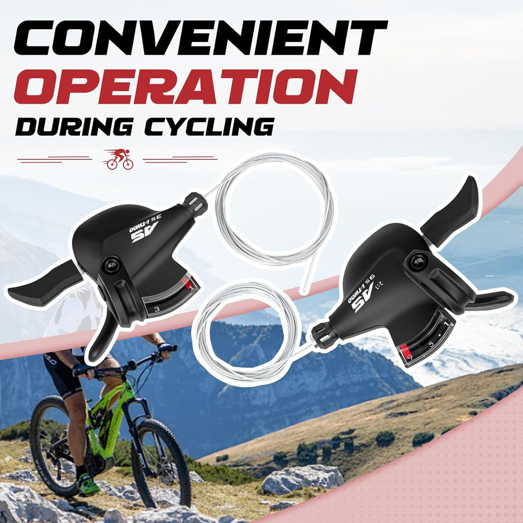 WEEROCK Bike Shifter Lever 27 Speeds 3X9 Thumb Gear Shift Lever for MTB