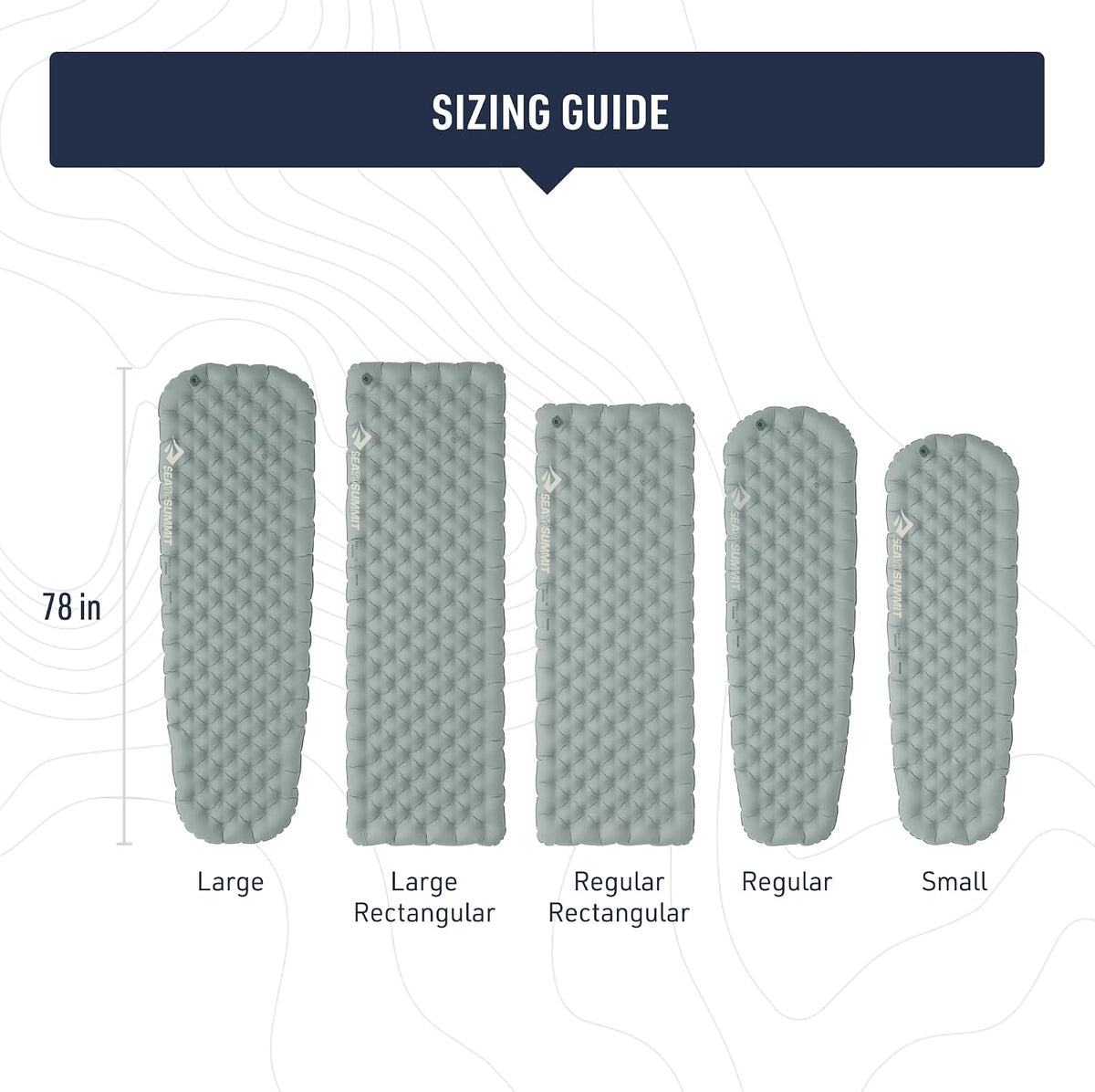 Sea to Summit Ether Light XR Insulated Sleeping Pad, Rectangular - Regular