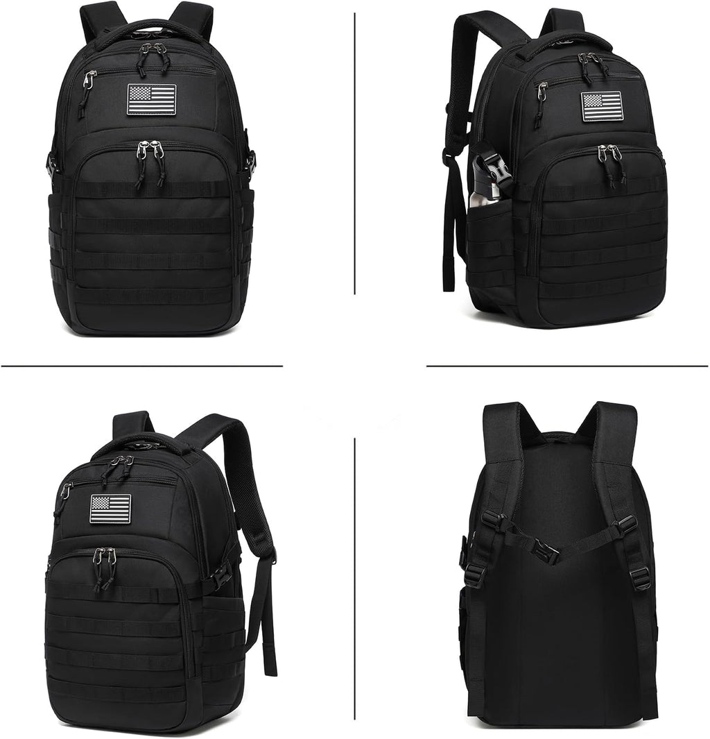 Wotony Military tactical backpack, backpack for men black small tactical assault bag