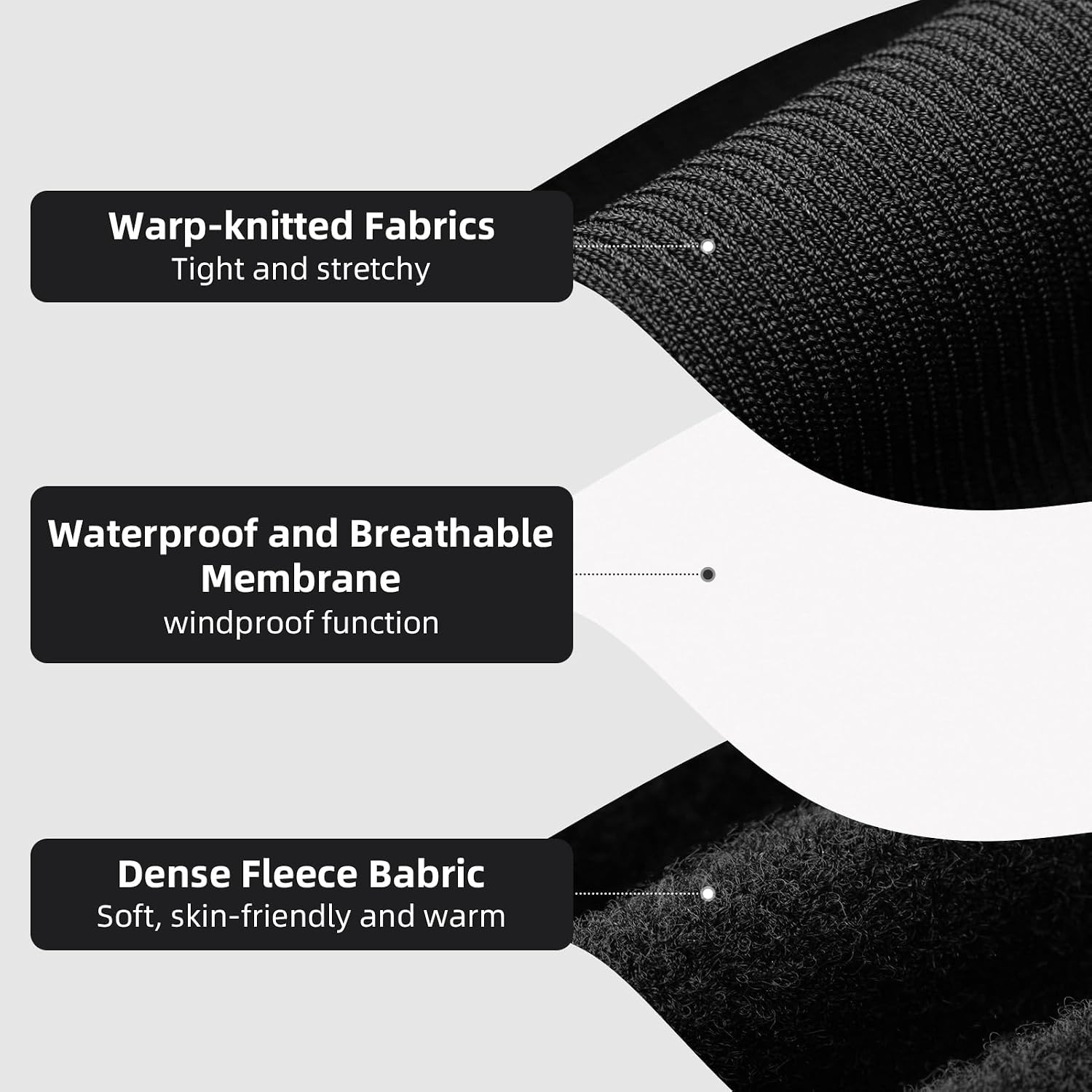 ROCKBROS Men's Thermal Cycling Tights Padded Winter Bike Pants