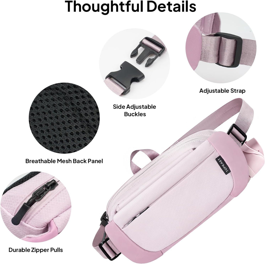 TOPEAST Waist Pack Large Capacity Fanny Pack with Water Bottle Pocket