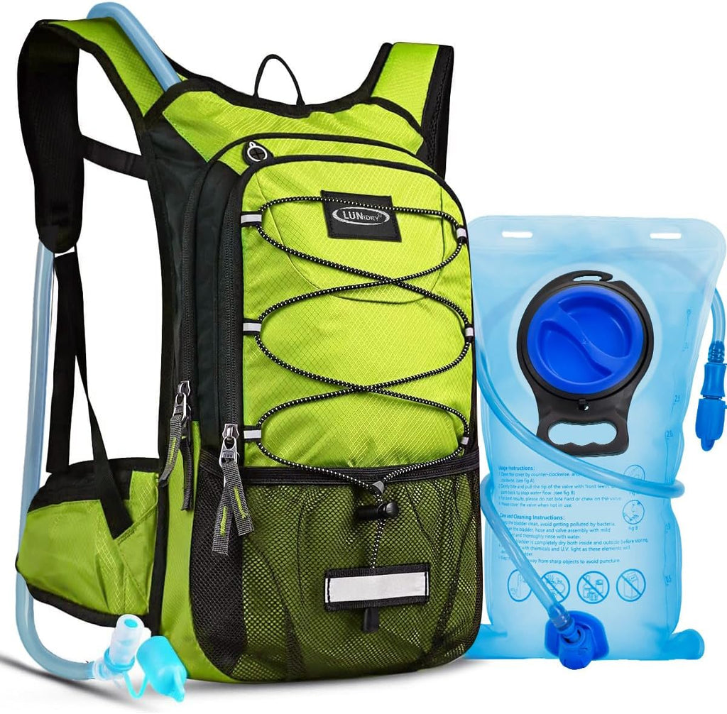 Hydration Backpack with 3L Water Bladder, Small Hydration Pack Backpack for Men Women, Lightweight Water Backpack with Cooler Layer for Running, Biking, Hiking