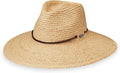 Wallaroo Women’s Nosara Fedora – UPF 50+ Sun Hat, UV Protection, Wide Brim, Adjustable Chin Strap, Natural Fiber, Medium Size