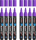 Overseas Purple Acrylic Paint Markers 8 Pack, Medium Tip Paint Pens