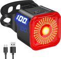 DARKBEAM Bike Tail Light with LED Display Screen, USB-C Rechargeable