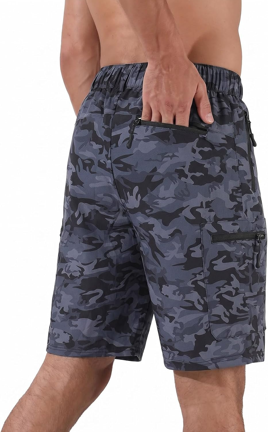 Suwangi Mens Hiking Cargo Shorts Casual Travel Tactical Short for Men