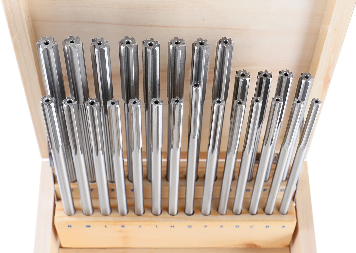 Accusize HSS Chucking Reamer Set Letter Size A to Z, 5500-SL00