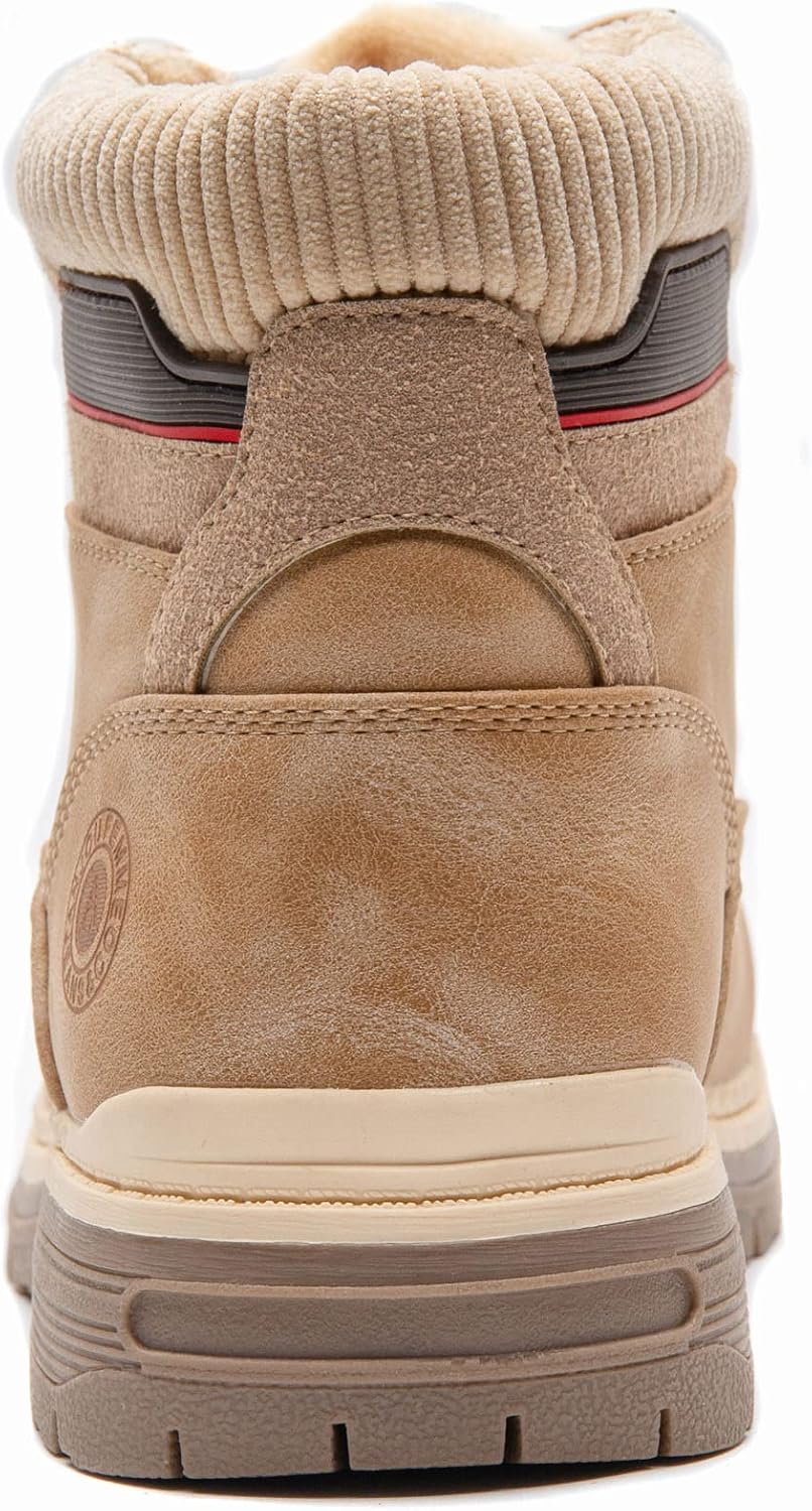 ANJOUFEMME Outdoor Hiking Boots for Women Waterproof - Womens Ankle Boots Lightweight Snow Winter Boots for Trekking Walking