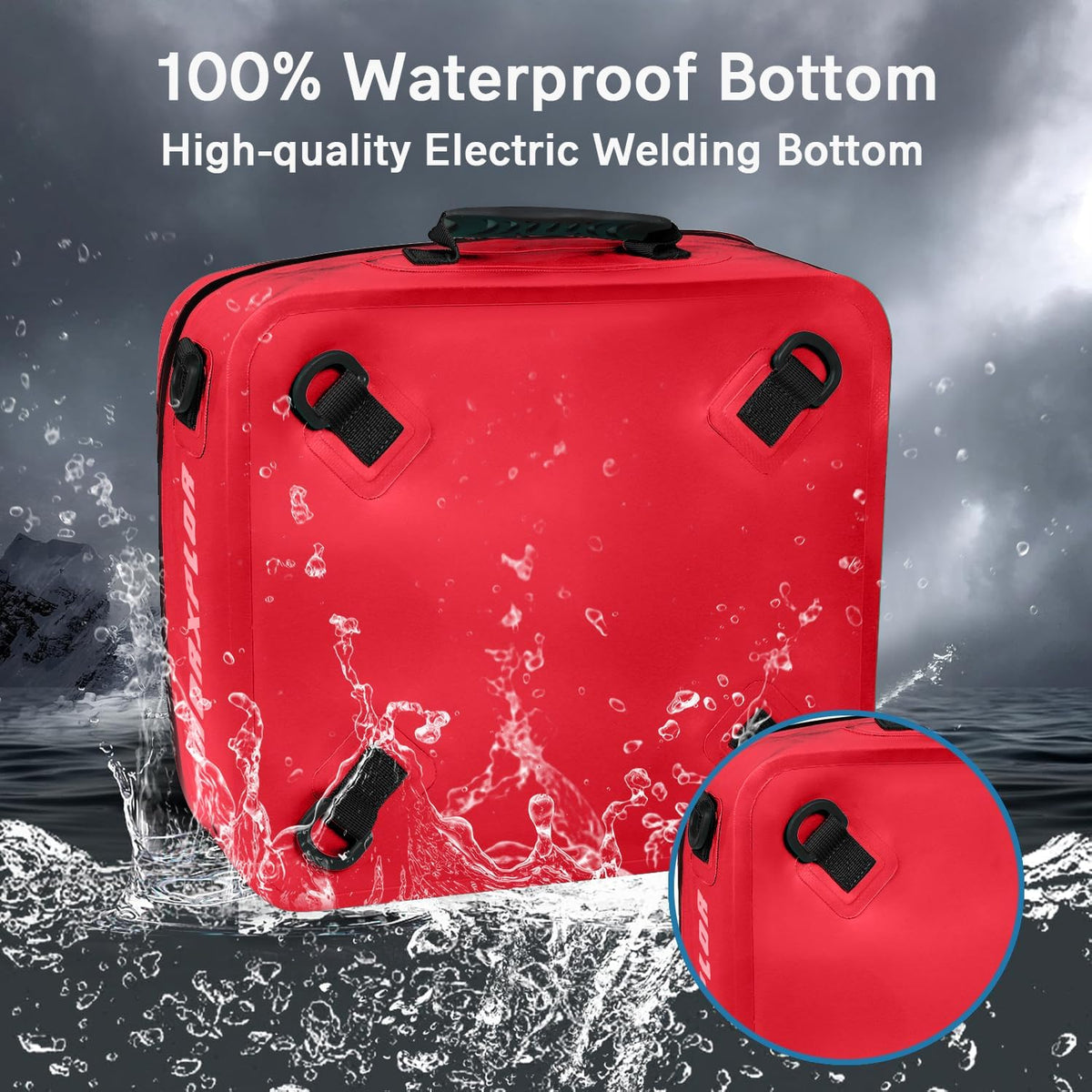 MORXPLOR Waterproof PVC Paddleboard Cooler Deck Bag - 12 Can Soft Insulated Cooler for Paddleboarding, Camping, Kayaking