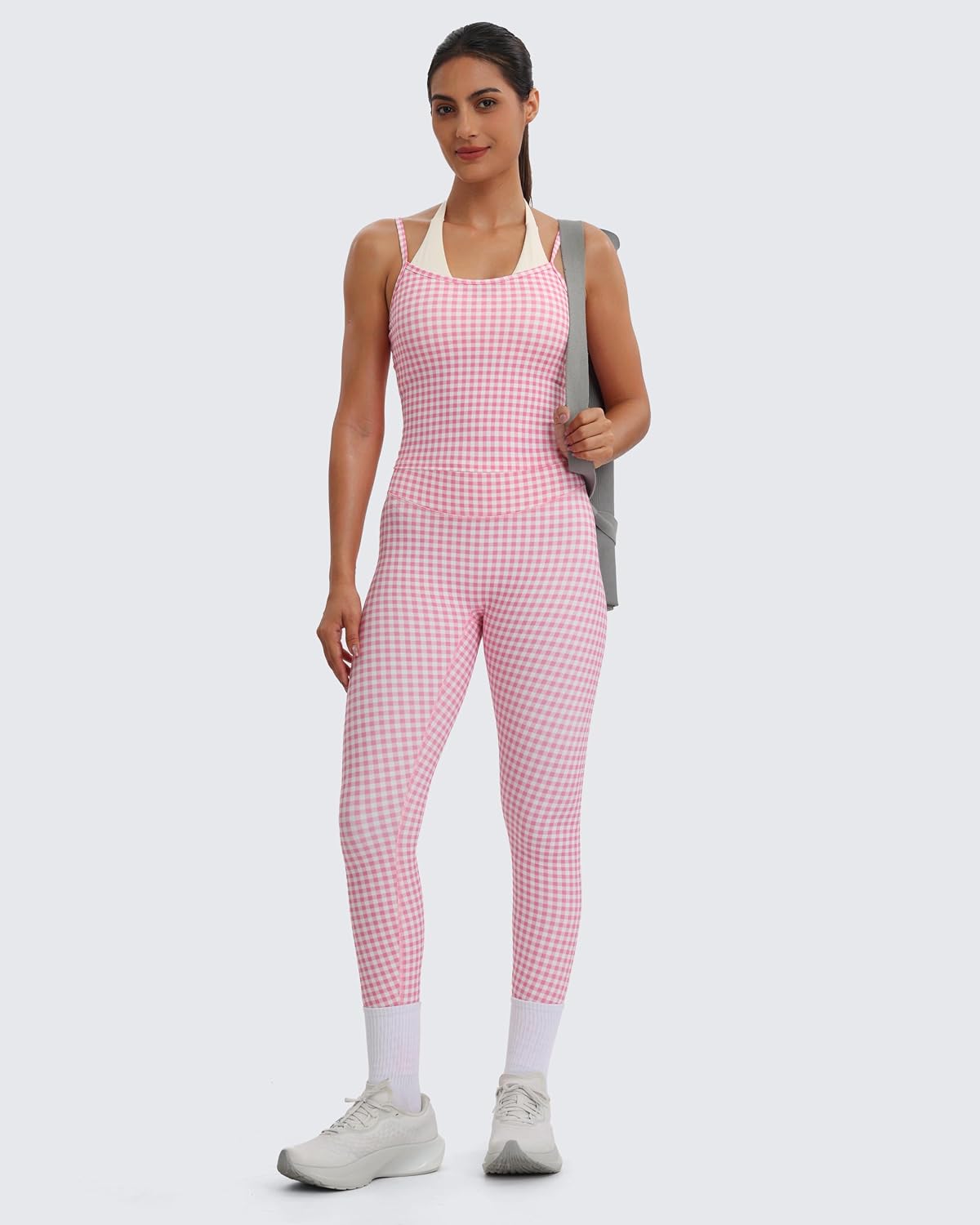Aoxjox Women's Dual Core Bra & Tank Top Separable 2-Piece Set