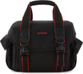 COMMANDER OPTICS Large Camera Bag - Water Resistant, Soft Padded, Spacious Travel Bag for Canon EOS, Nikon, Sony & More DSLR Cameras/Camcorders Ample Storage and Protection for Your Equipment (Large)