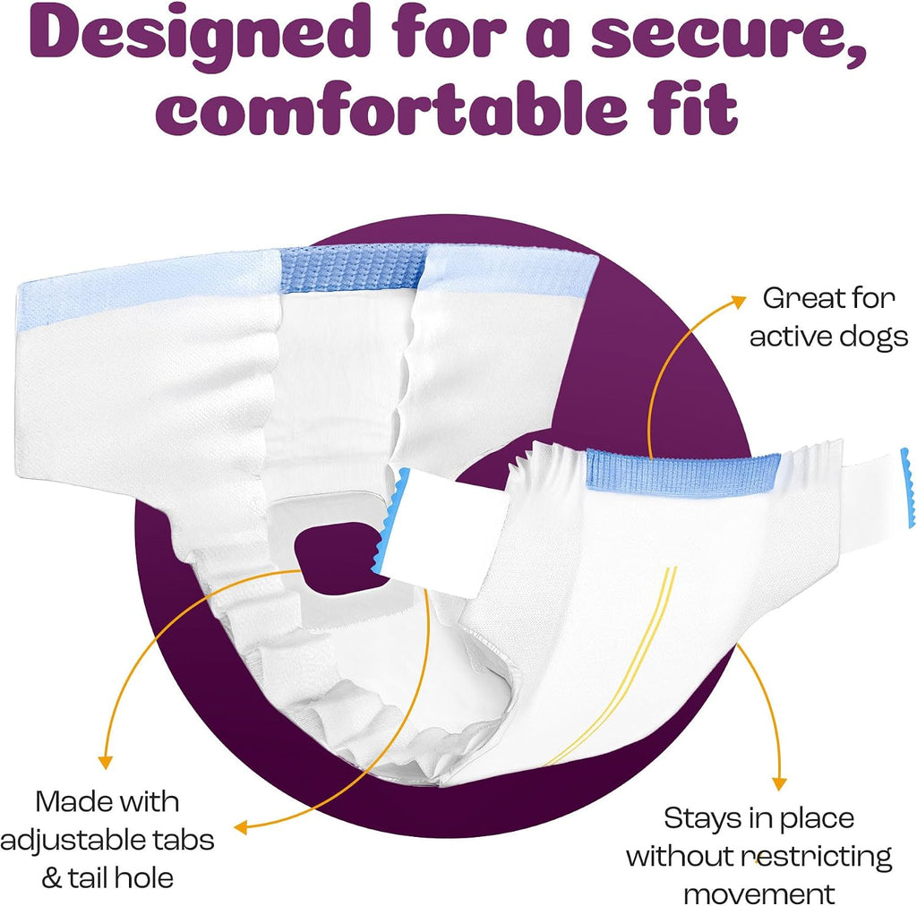 Inspire Pet Care Dog Diapers Female Dogs | Bulk Value Doggie Incontinence