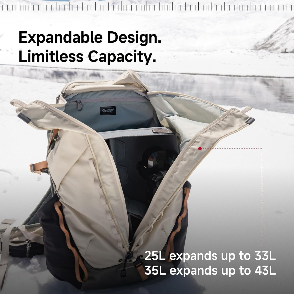 VSGO Pocket Ranger Photography & Outdoor Backpack – Off White