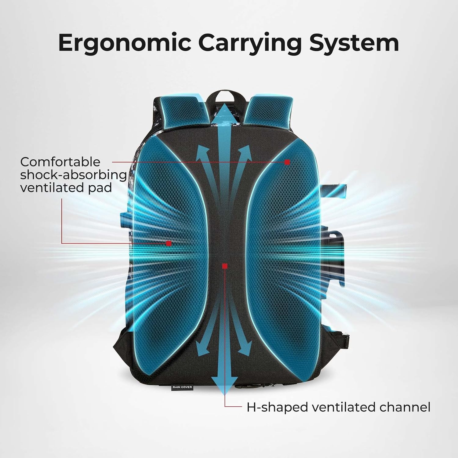 Piscifun Fishing Tackle Backpack, Rod & Gear Holder, Water-Resistant