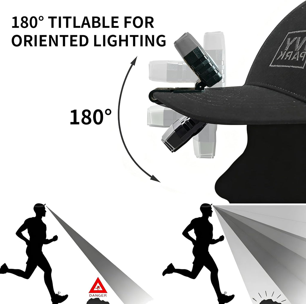 LHOTSE Rechargeable LED Hat Clip Light