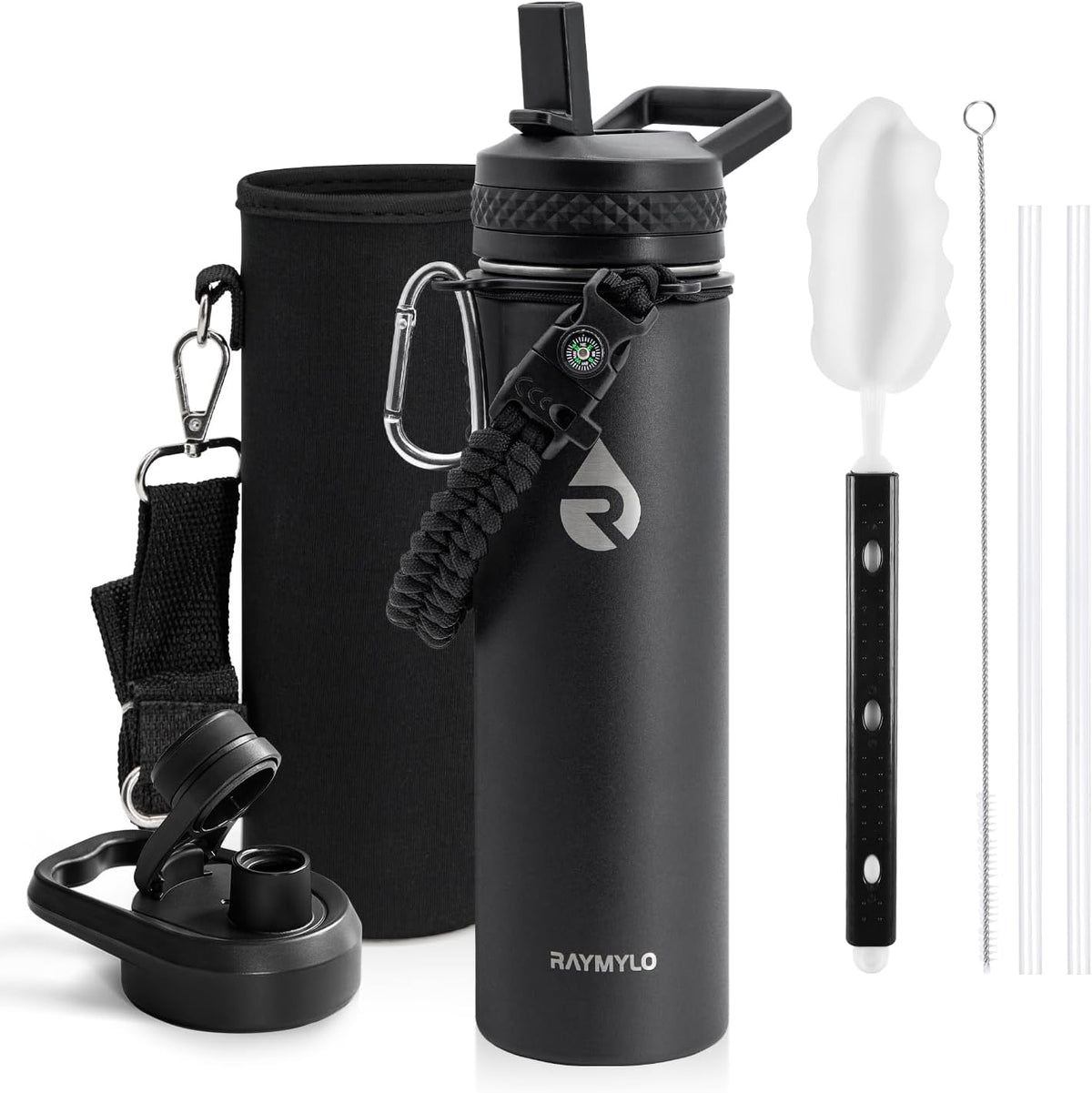 RAYMYLO Insulated Water Bottle 40 oz, Triple Wall Vacuum Stainless Steel