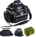 Goture Fishing Tackle Bag with 4PCS 3600 Tackle Boxes