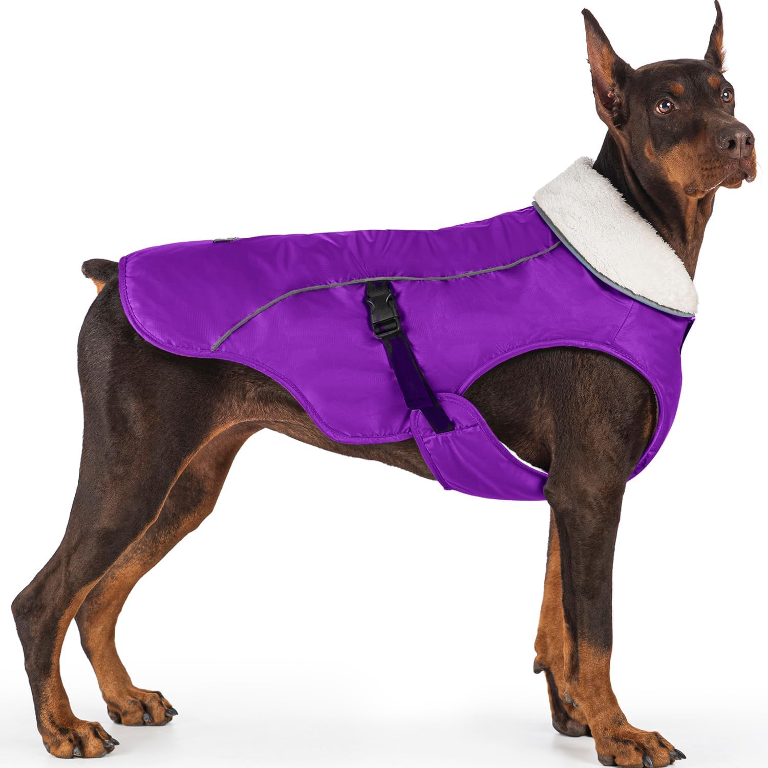 EMUST Dog Winter Coat, Waterproof Fleece Dog Jacket Winter for Small Dogs