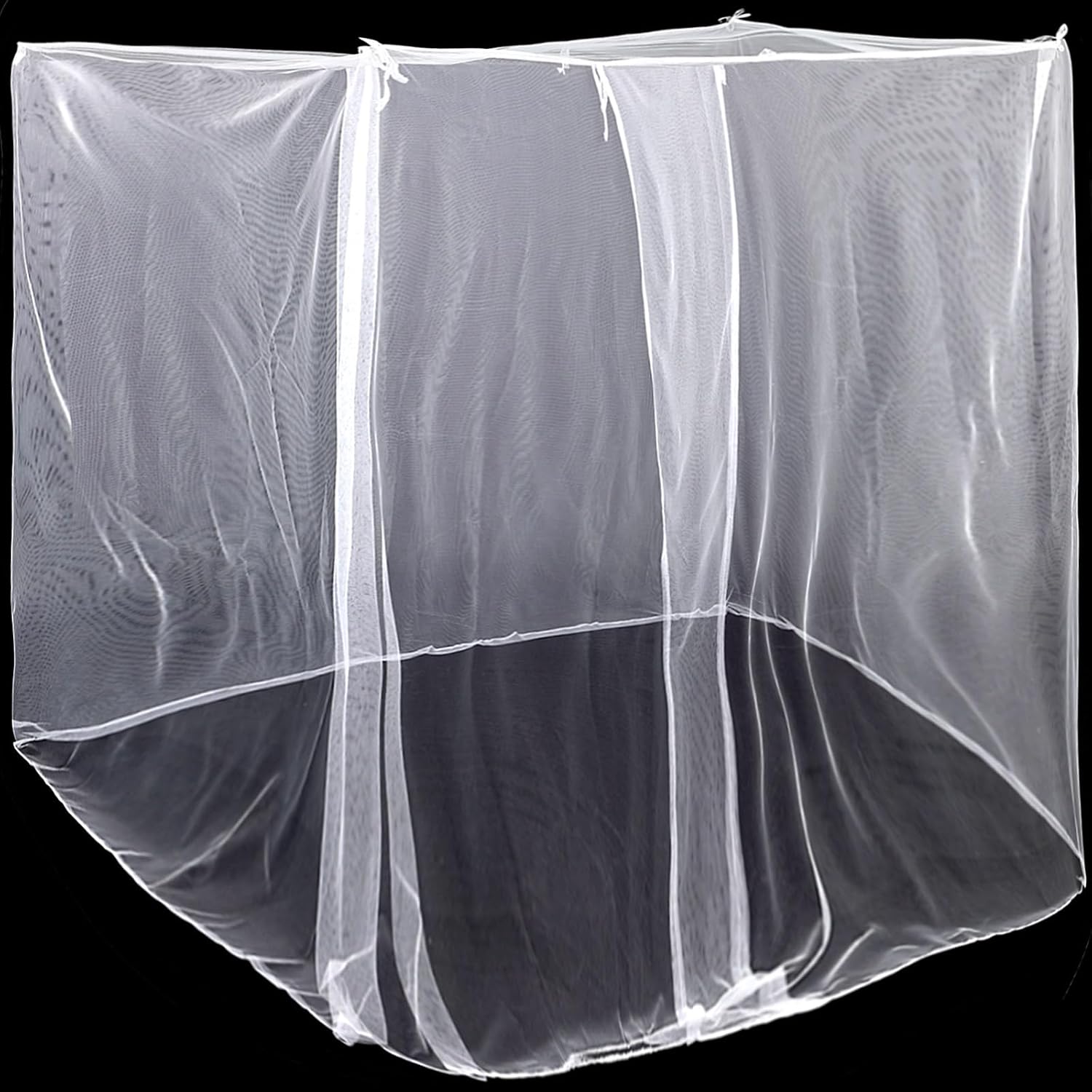 Mindsoft White Mosquito Net for Bed, L87 X W79 X H79 Inch