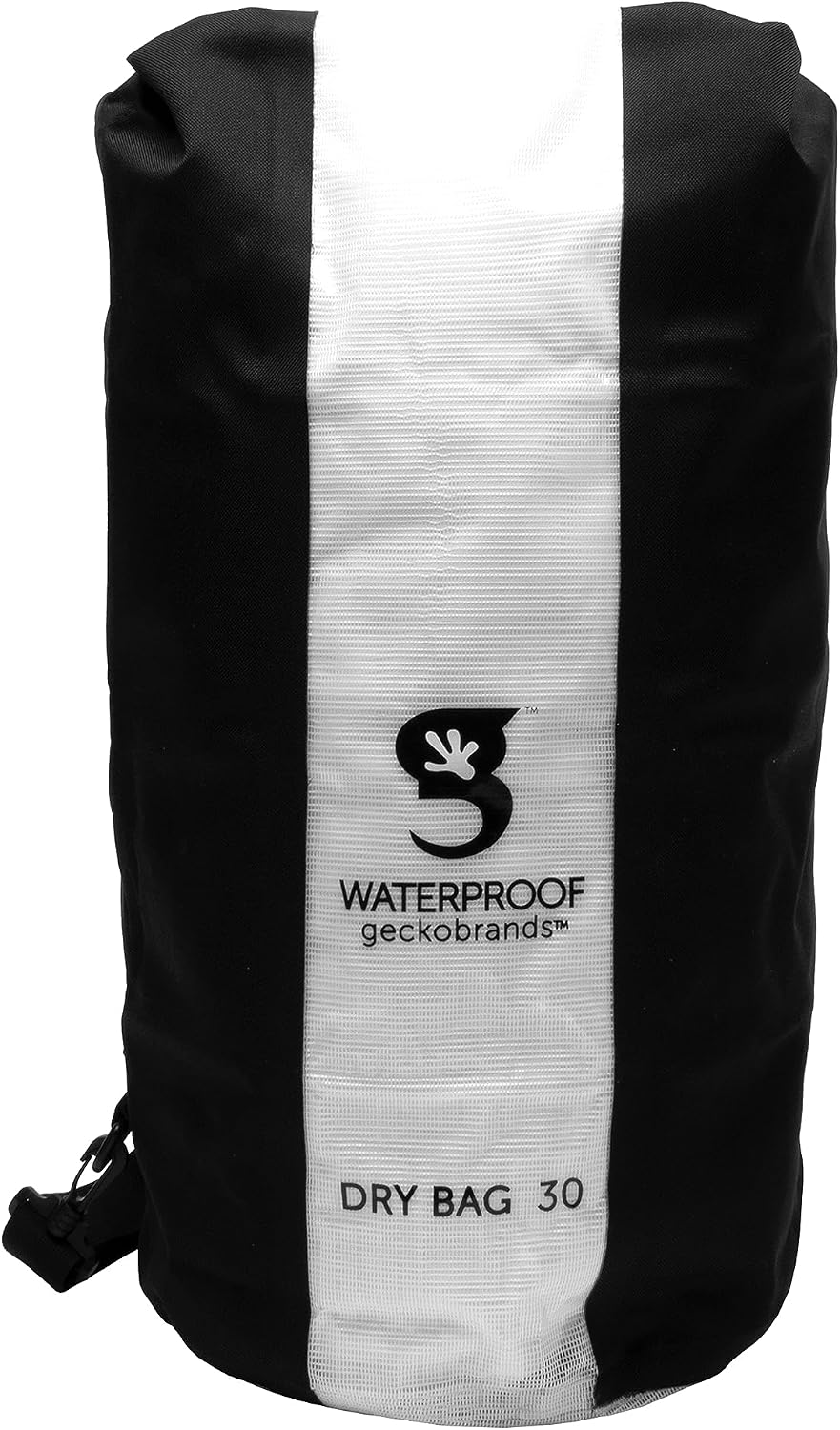 geckobrands Durable View Dry Bag – Waterproof Roll Top Dry Bag with Translucent Front Panel for Easy Identification