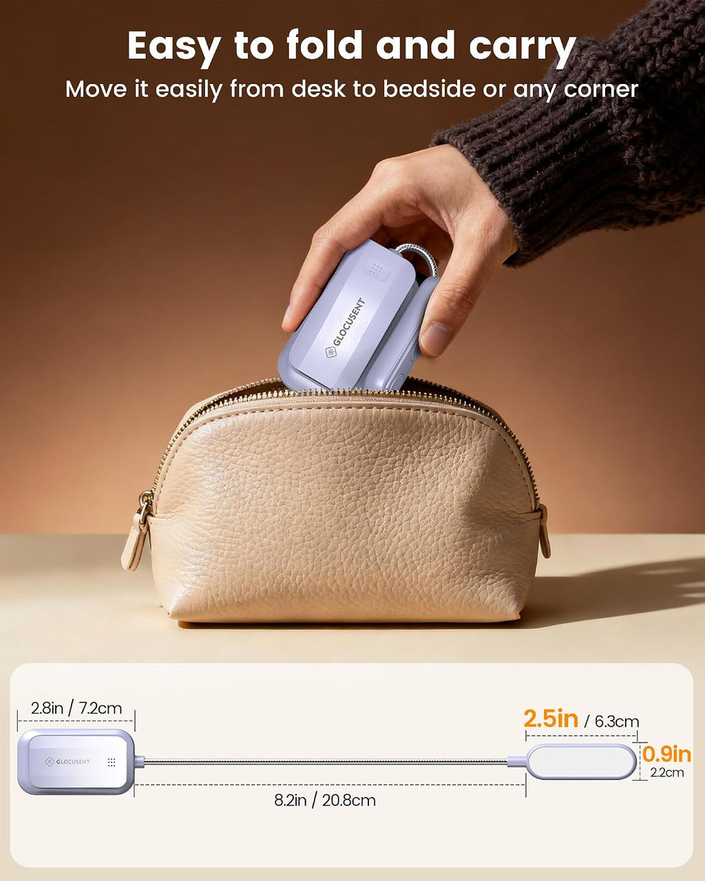 Glocusent 20 LED Reading Lights for Books in Bed, Eye Caring Reading Light