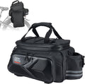 KEMIMOTO Bike Bag Rear Rack Expandable 20L Bicycle Pannier EVA Hard Shell