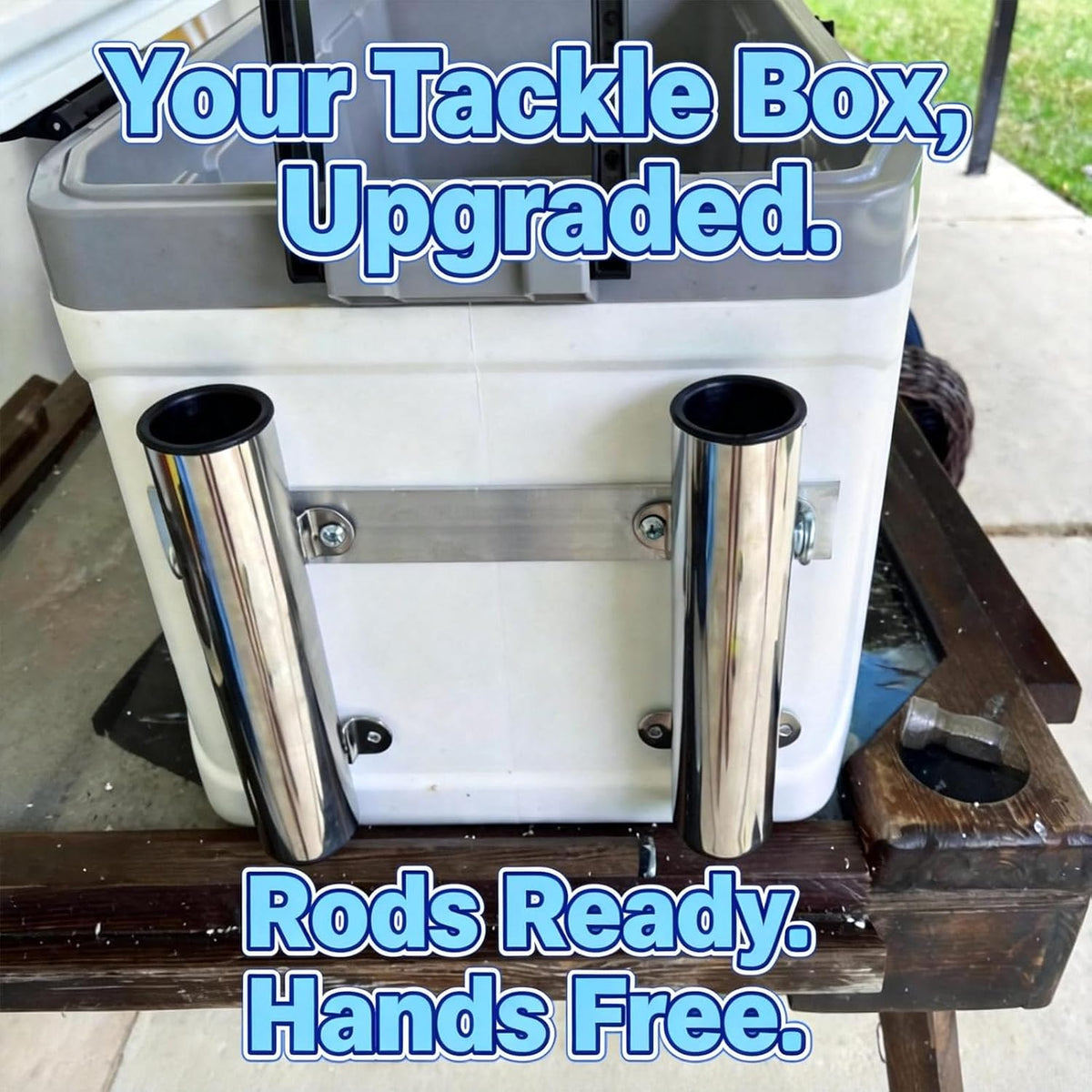 Tube Wall Mounted Vertical Fishing Rod Rack for Boat/Yacht