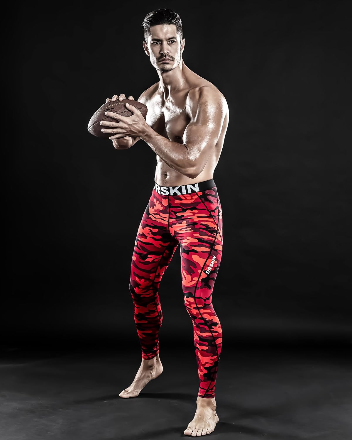DRSKIN Men’s Compression Pants (5/4/3 Pack) Quick Dry Tights Leggings Sports Baselayer Running Gym Workout