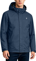 Little Donkey Andy Men's Waterproof Rain Jacket Outdoor Raincoat for Hiking