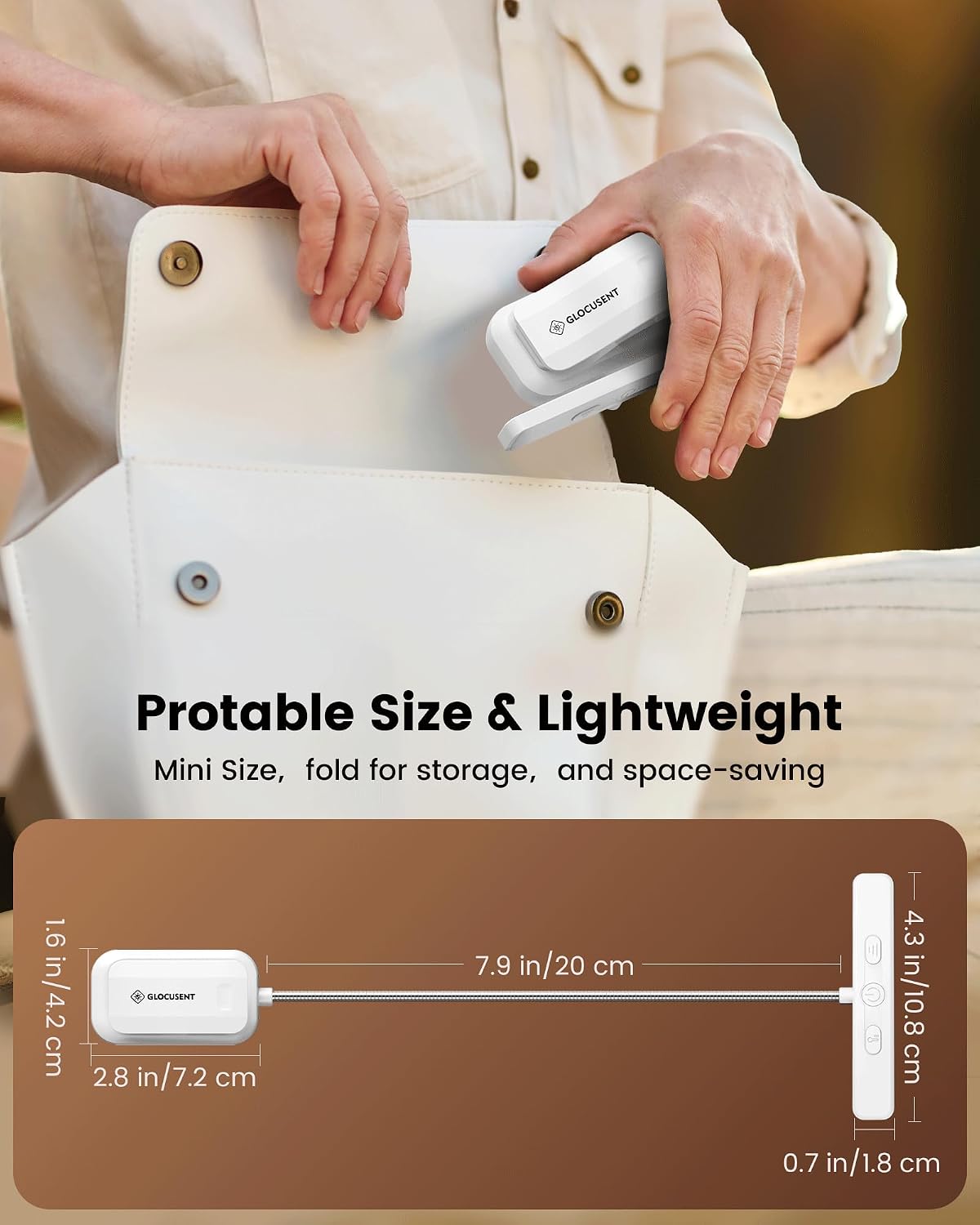 Glocusent 26 LED Reading Lights for Books in Bed, Ideal Gifts for Reader