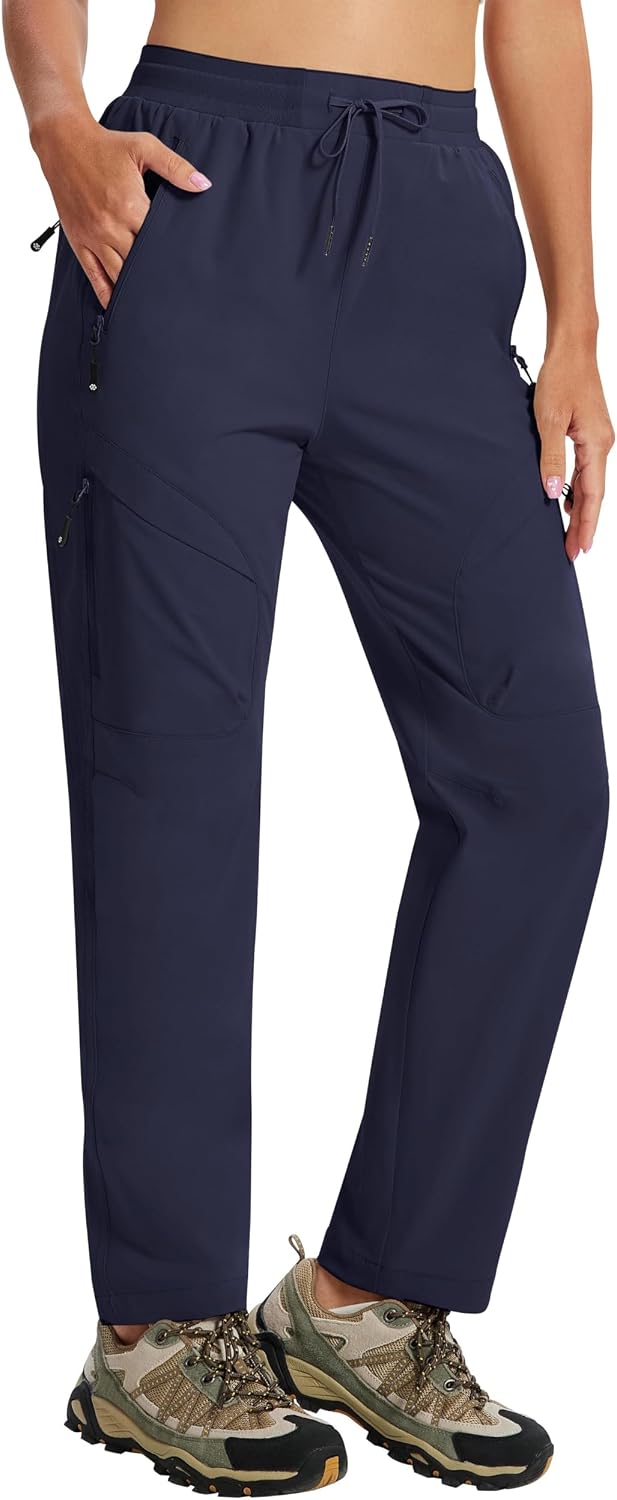 AIRIKE Women's Hiking Cargo Pants Lightweight Quick Dry Joggers Sweatpants Casual Work Travel Outdoor Pant with Pockets