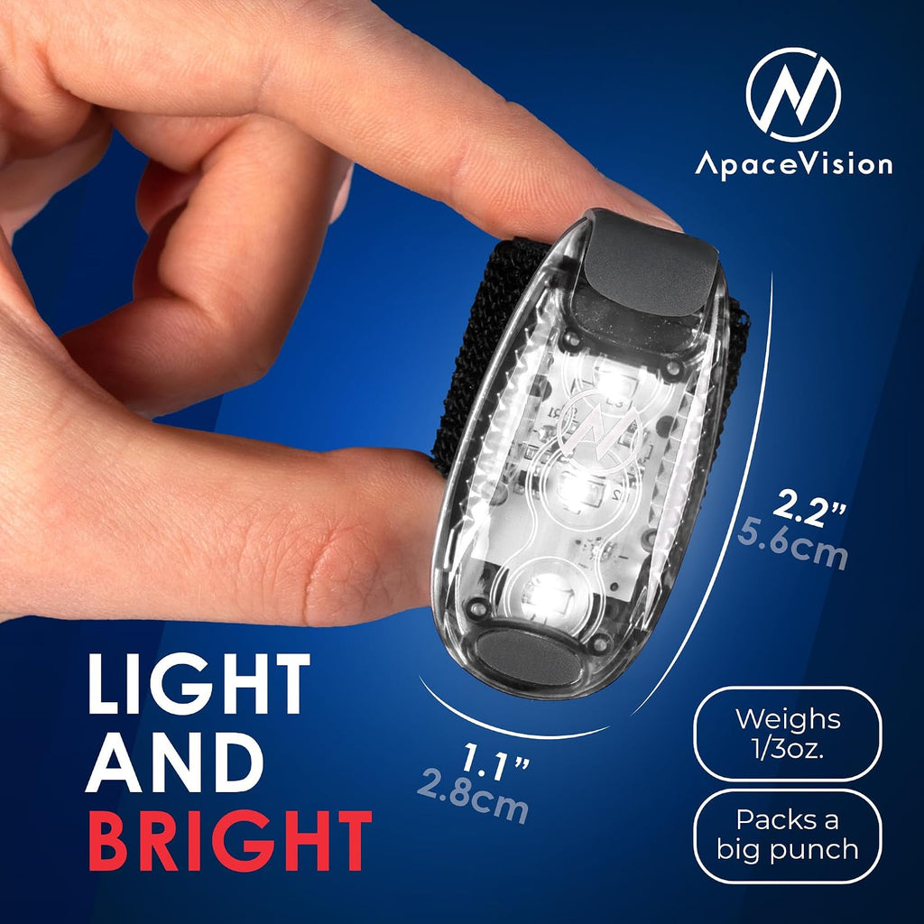 LED Safety Light (2 Pack) with Bonus Items – Clip On Strobe/Running Lights for Runners, Dogs, Bikes, Walking and More