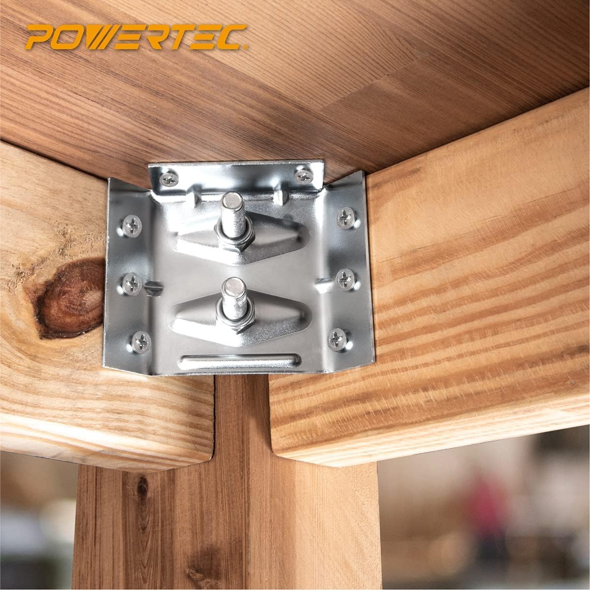 POWERTEC 80025 12 Inch Precision Marking T Rule, Stainless Steel Woodworking T Square Ruler for Marking, Measuring, Scribing Tool